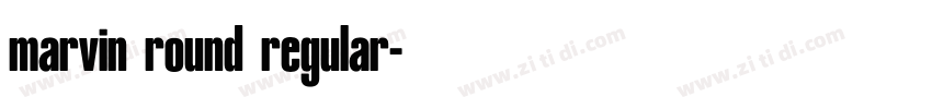 marvin round regular字体转换